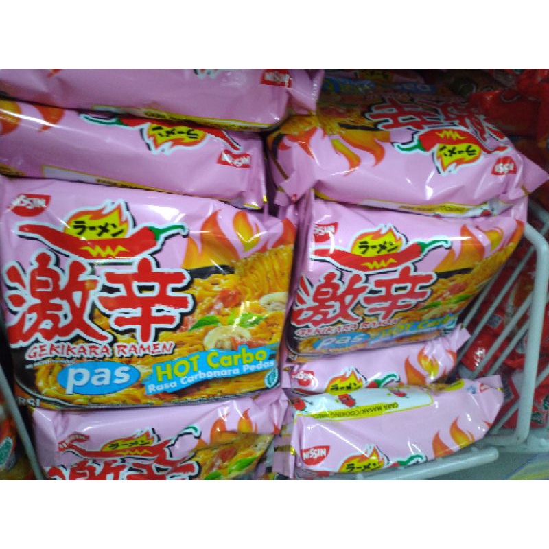 Jual Nissin Gekikara Ramen Hot Carbo Ll Hot Spicy Porsi Pas Shopee