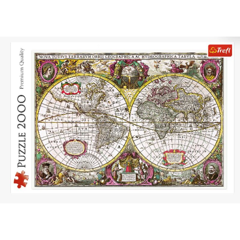 Jual Trefl 2000 Piece Puzzle A New Land And Water Map Of The Entire