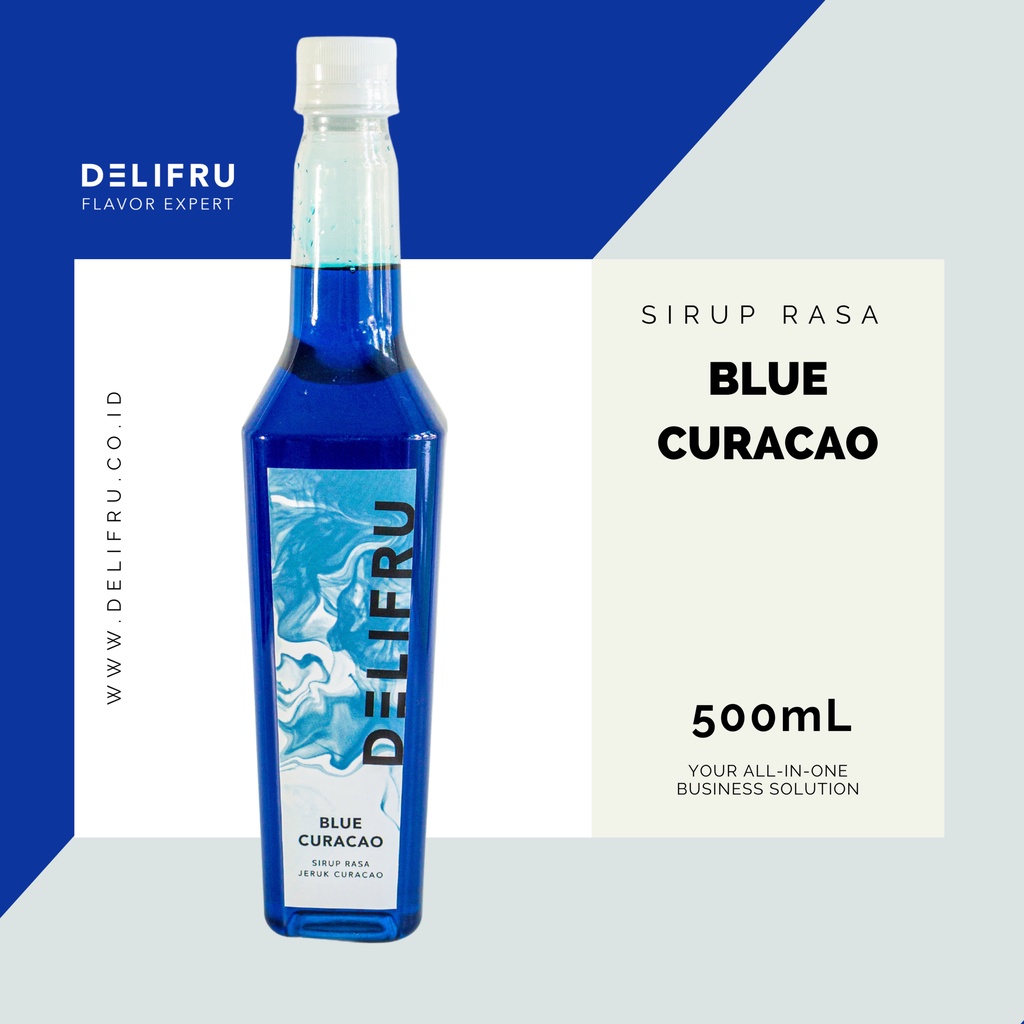 Jual Syrup Blue Curacao Delifru 500 Ml Sirup Kurasao Biru Premium