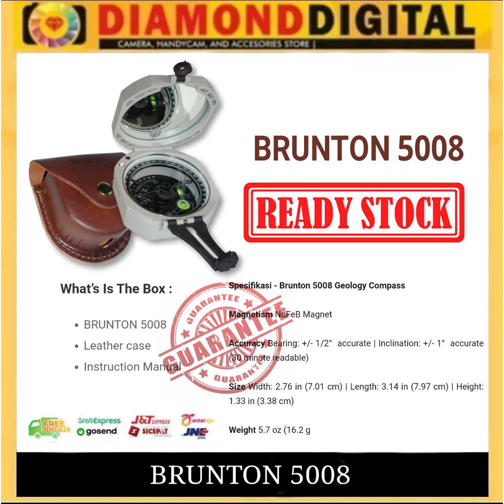 Jual Brunton Compro Pocket Transit Compss Kompass Geologi