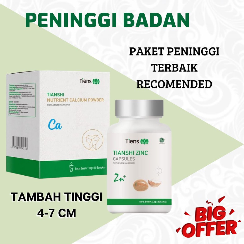 Jual Paket Peninggi Badan Tercepat Tiens Suplemen Tinggi Badan Terbaik