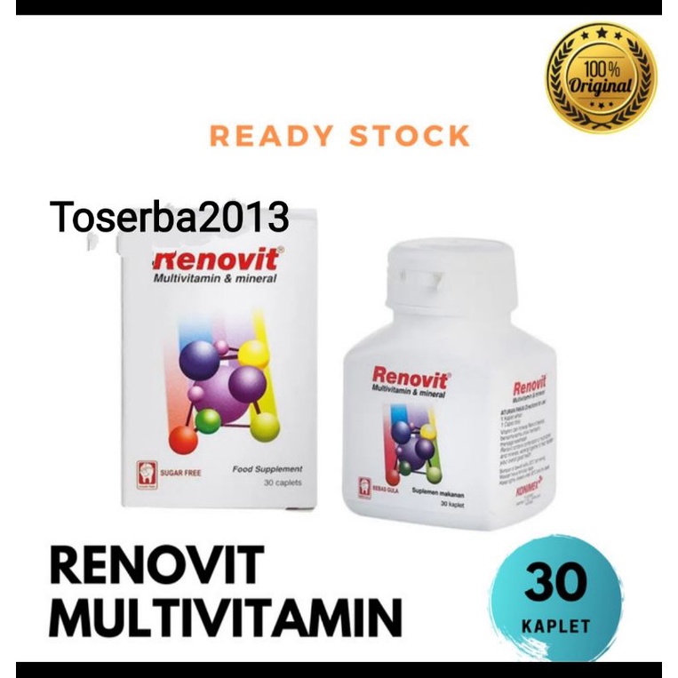 Jual Renovit Multivitamin Dan Mineral Isi Tablet Indonesia Shopee