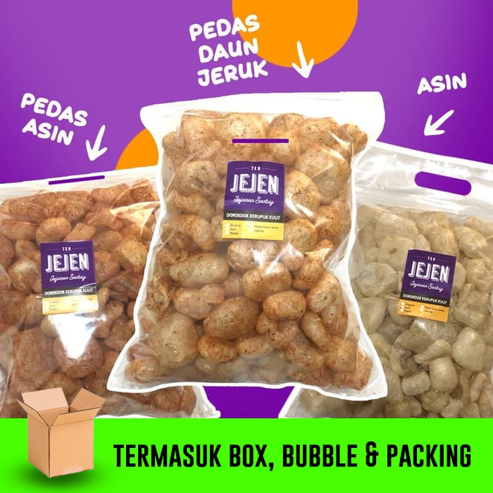 Jual Box Teh Jejen Dorokdok Kerupuk Kulit Rambak Jangek G Shopee