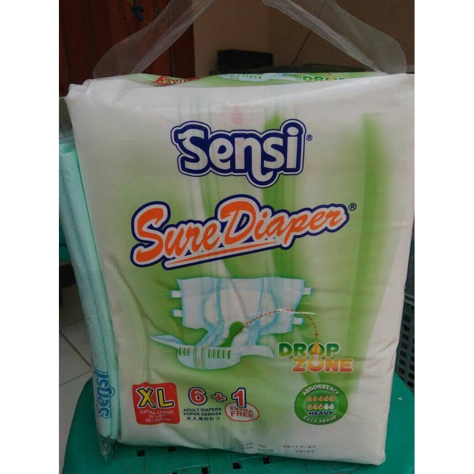 Jual SENSI SURE ADULT DIAPER XL 6 1 Popok Perekat Dewasa Shopee