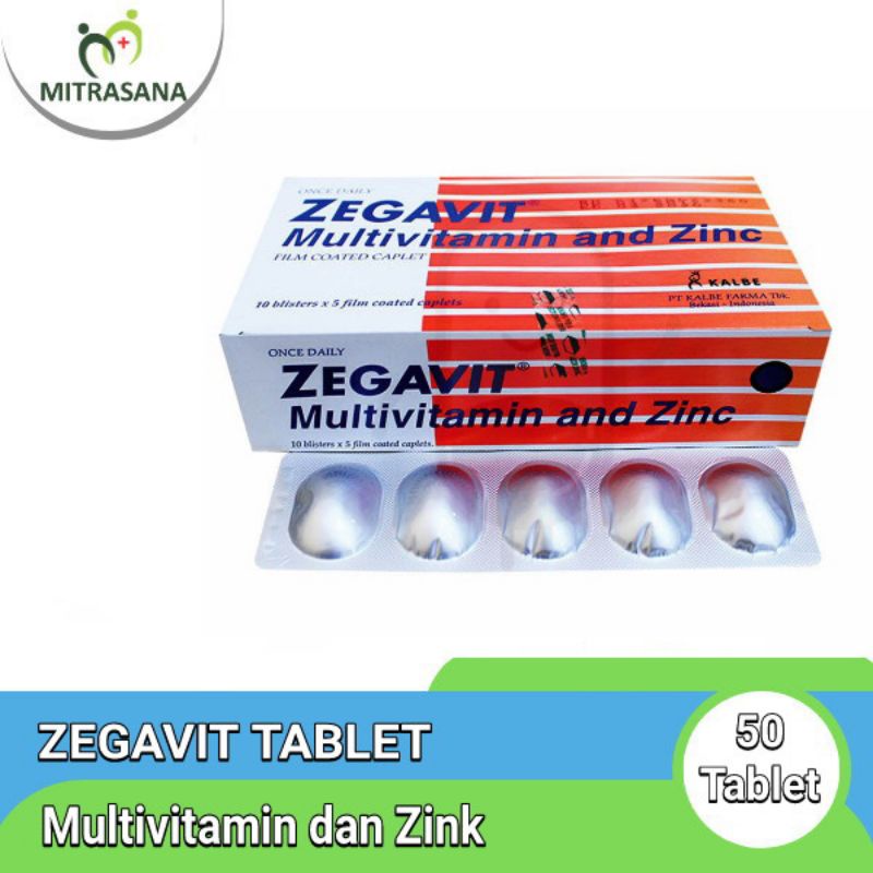 Jual Zegavit Tablet Multivitamin Dan Zink Shopee Indonesia