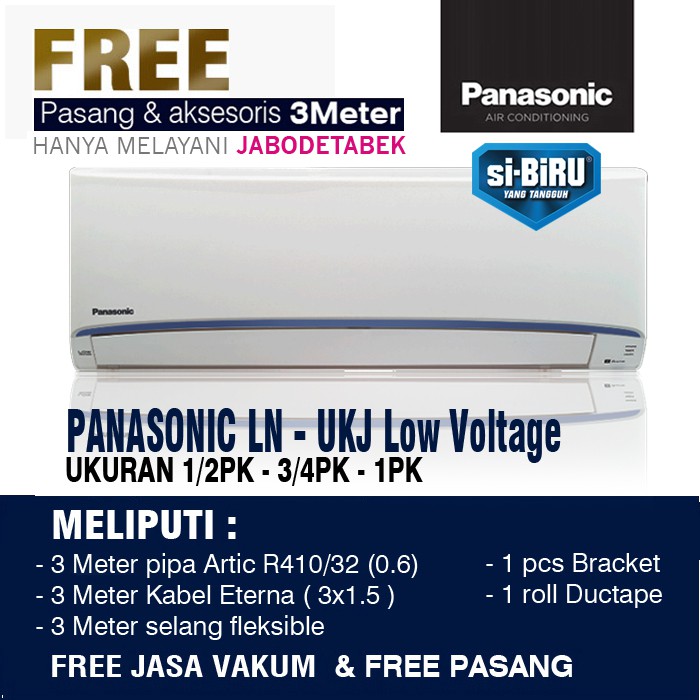 AC Panasonic 1 2 PK 3 4 PK 1 PK LN WKJ Si BIRU Low Voltage