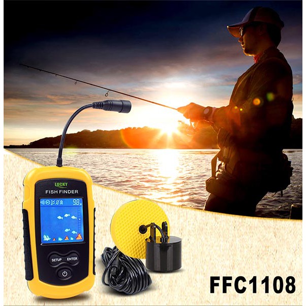 Jual Fish Finder Lucky Wireless Pelacak Ikan Ffcw Sea Lake Locator