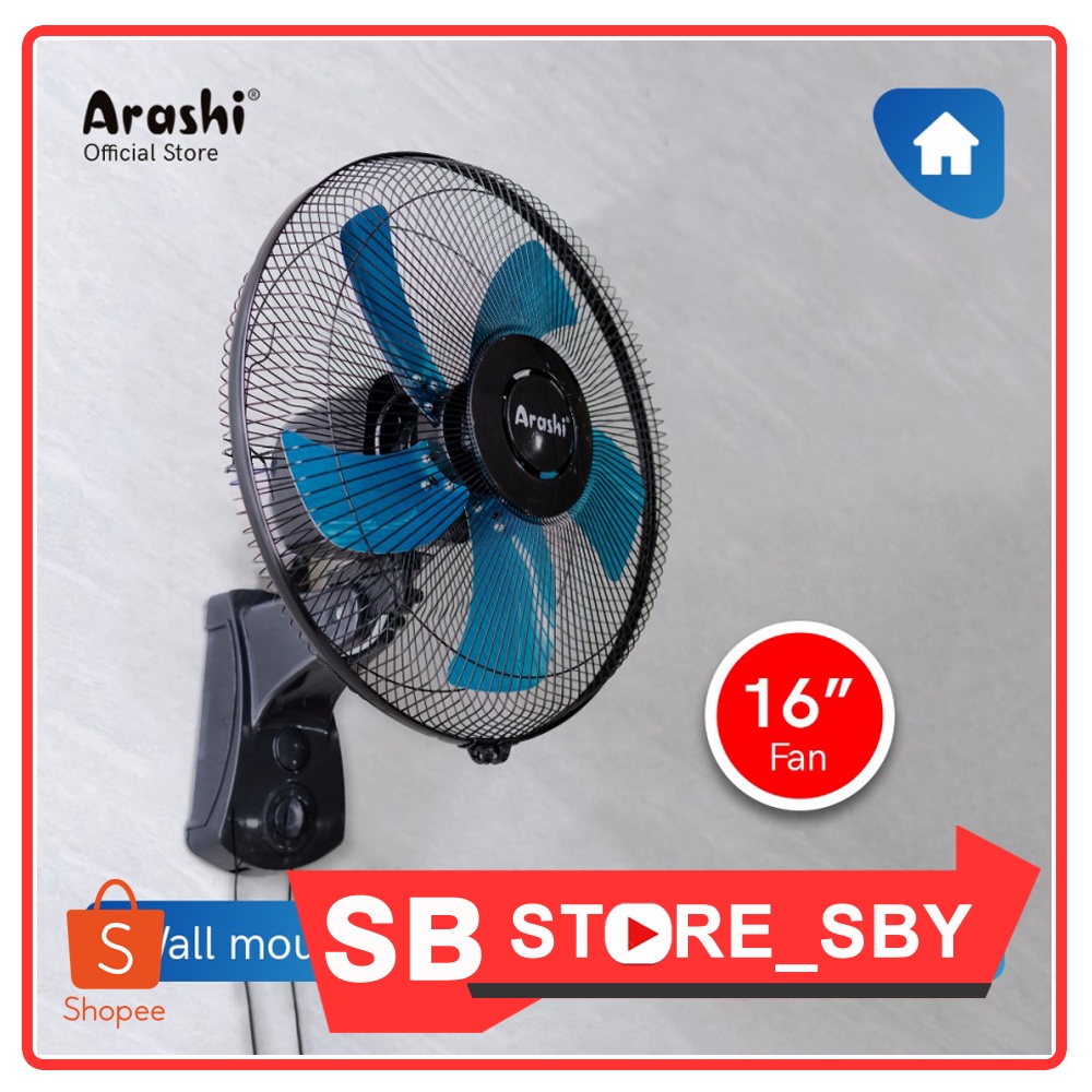 Jual Arashi Kipas Angin Dinding Xflow AR 228 PWF 16 16 Inch Wall Fan