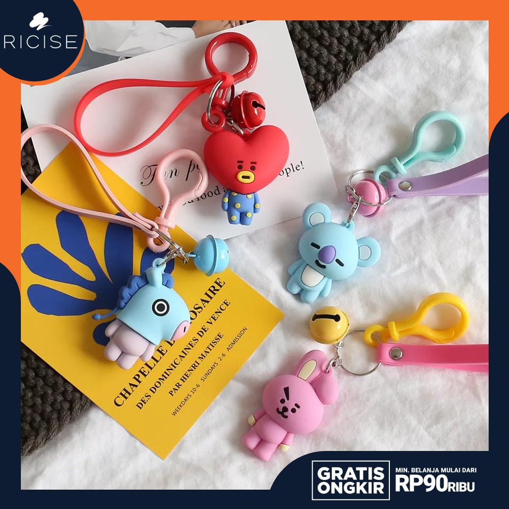 Jual RICISE Gantungan Kunci BT21 Boneka Cute BTS Keychian Cartoon BTS