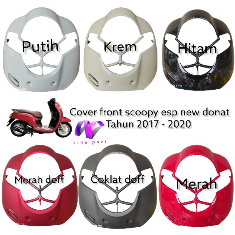 Jual Cover Front Panel Tameng Depan Body Lampu Depan Scoopy Esp New