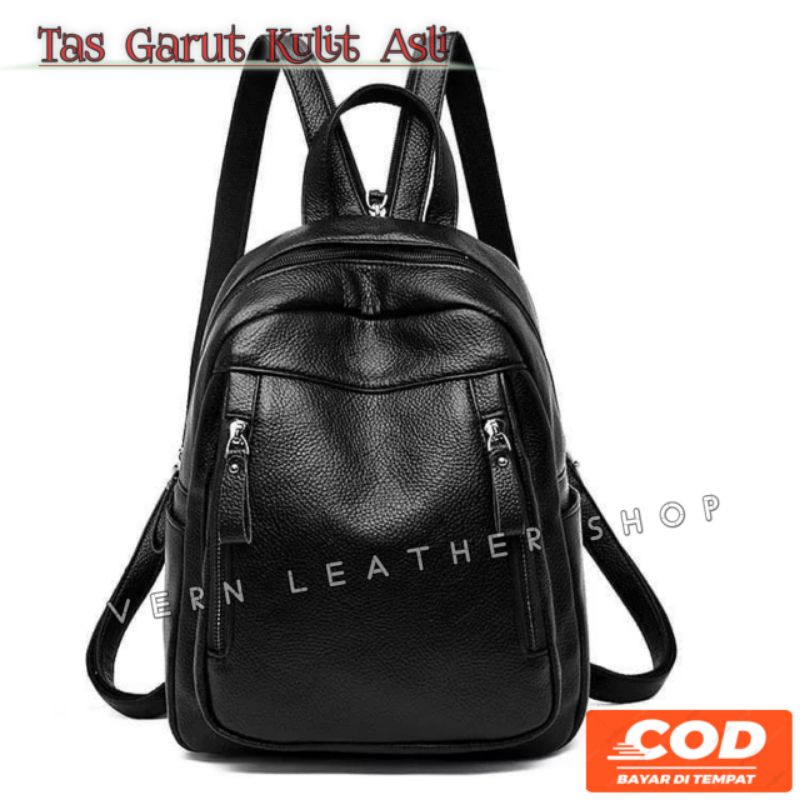 Jual Tas Ransel Wanita Kulit Sapi Asli Papirut Garut Shopee Indonesia