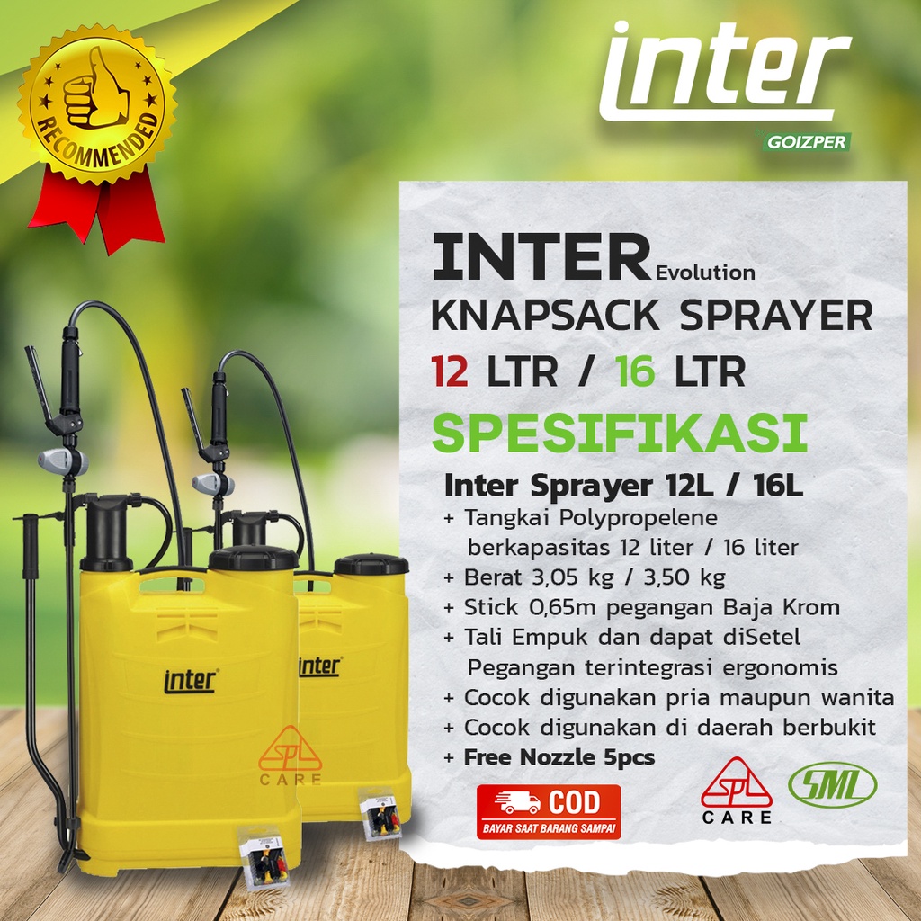 Jual Alat Semprot Kebun Inter Sprayer Evolution L L Pompa