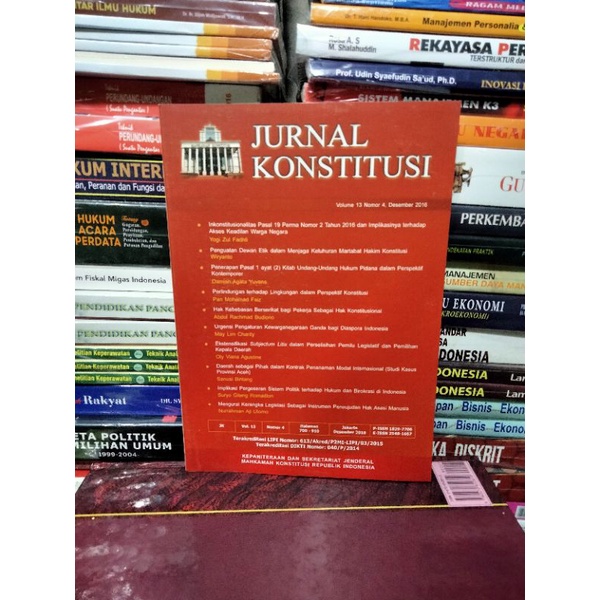 Jual Buku Jurnal Konstitusi Shopee Indonesia