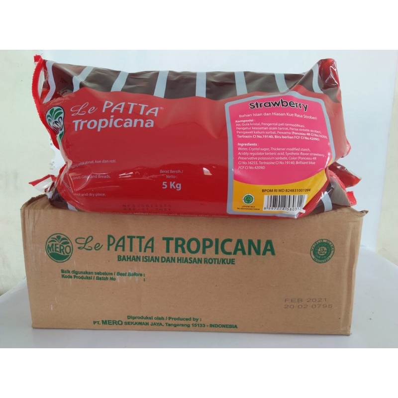 Jual Selai Le Patta Tropicana Strawberry Kg Shopee Indonesia