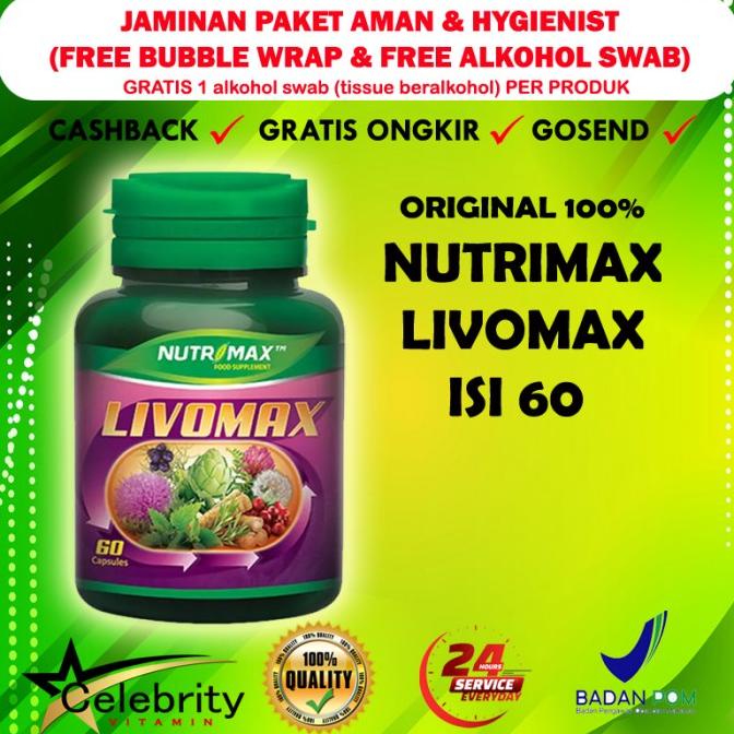 Jual Nutrimax Livomax Isi Vitamin Untuk Hati Ginjal Shopee Indonesia