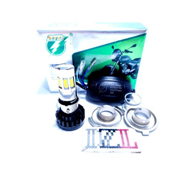 Jual LAMPU UTAMA LED RTD M 02E 6 SISI HEADLAMP H6 H4 HS1 3000LM 6000K