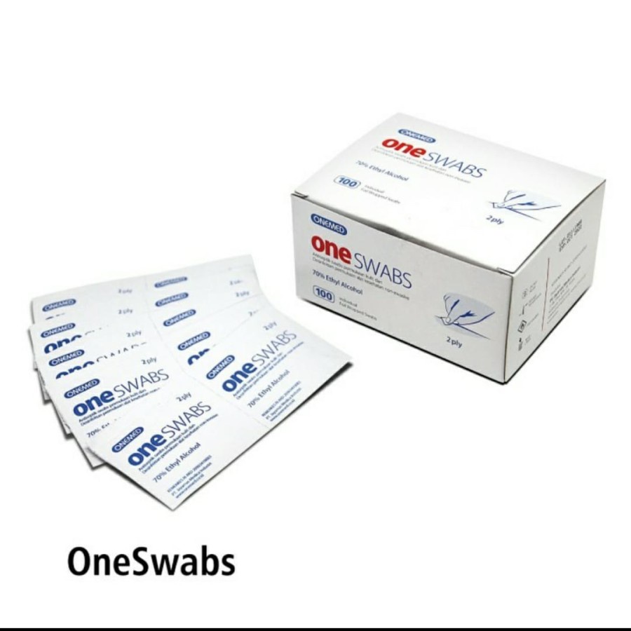 Jual One Swab Kapas Alkohol Isi 100pcs Tisu Alkohol Onemed Alcohol