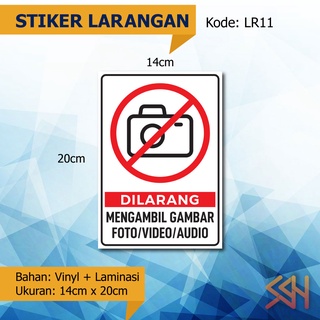 Jual Sticker Stiker Larangan Dilarang Membawa Makanan Minuman Hewan