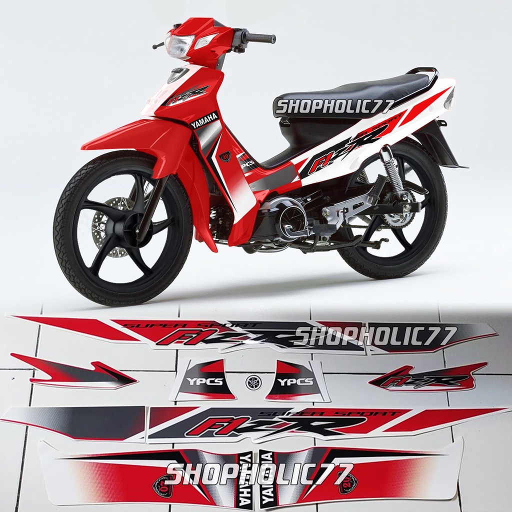 Jual Stiker Striping Fizr Fiz R F Zr Variasi Malaysia Merah Putih Tahan