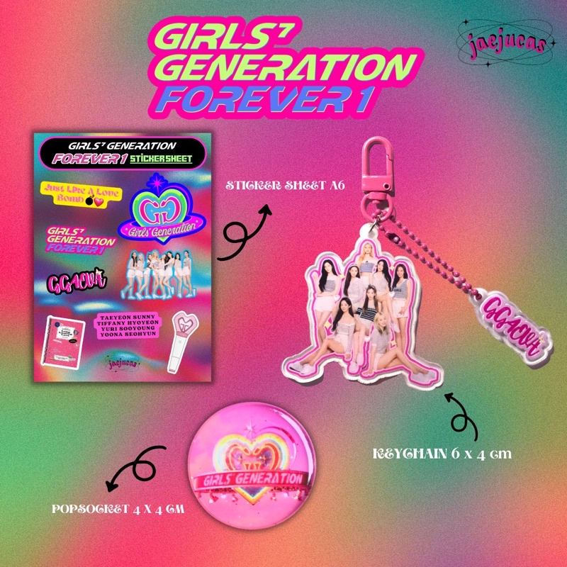 Jual Girls Generation Snsd Forever Keychain Popsocket Griptok Sticker