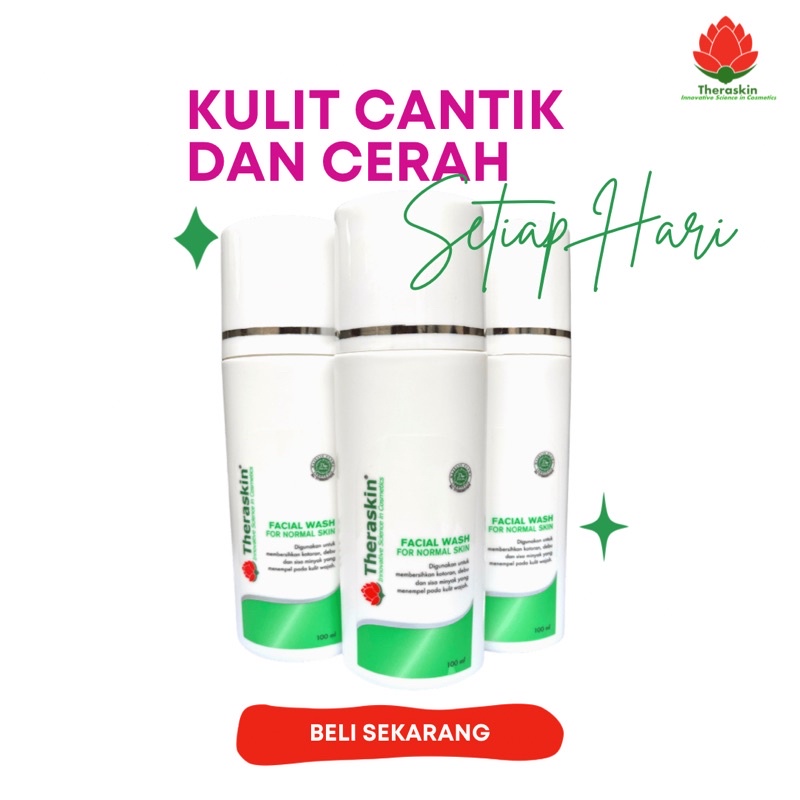 Jual Facial Wash For Normal Skin Theraskin Skincare Bpom Shopee Indonesia