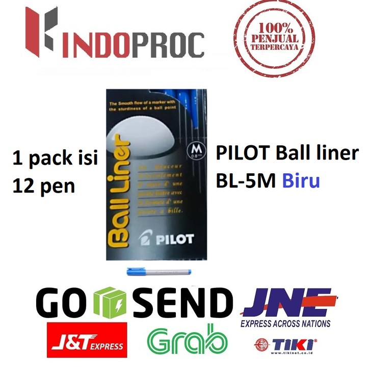 Jual Limited Pilot Balliner Bl M Biru Pack Isi Pcs Shopee