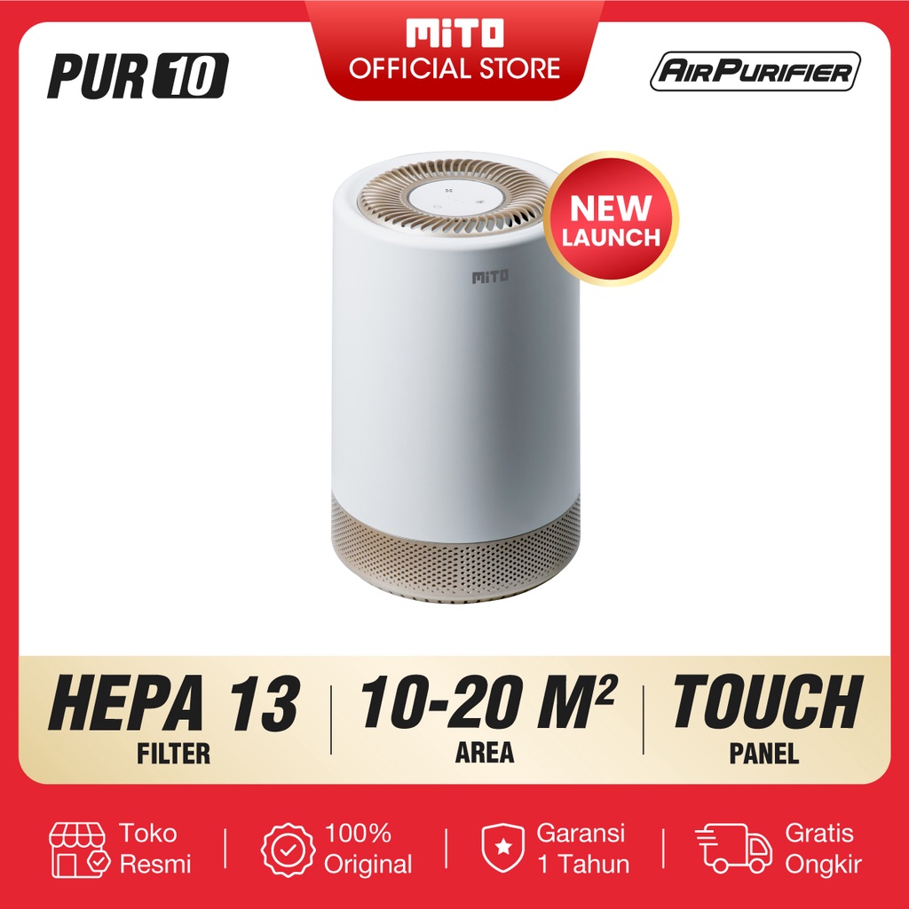 Jual Mito Air Purifier Alat Pembersih Udara With Hepa Filter