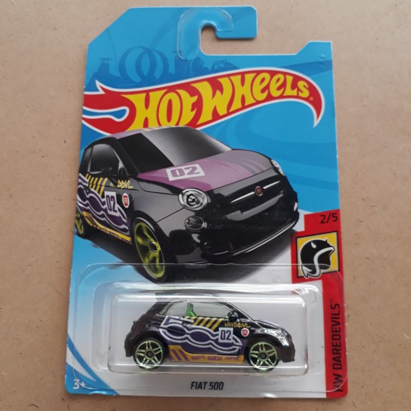 Jual HOT WHEELS FIAT 500 HW DAREDEVILS BLACK Shopee Indonesia