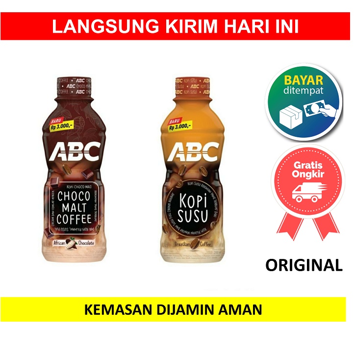 Jual Kopi Abc Botol Coffee Ml Cair Ready To Drink Rtd Susu Choco