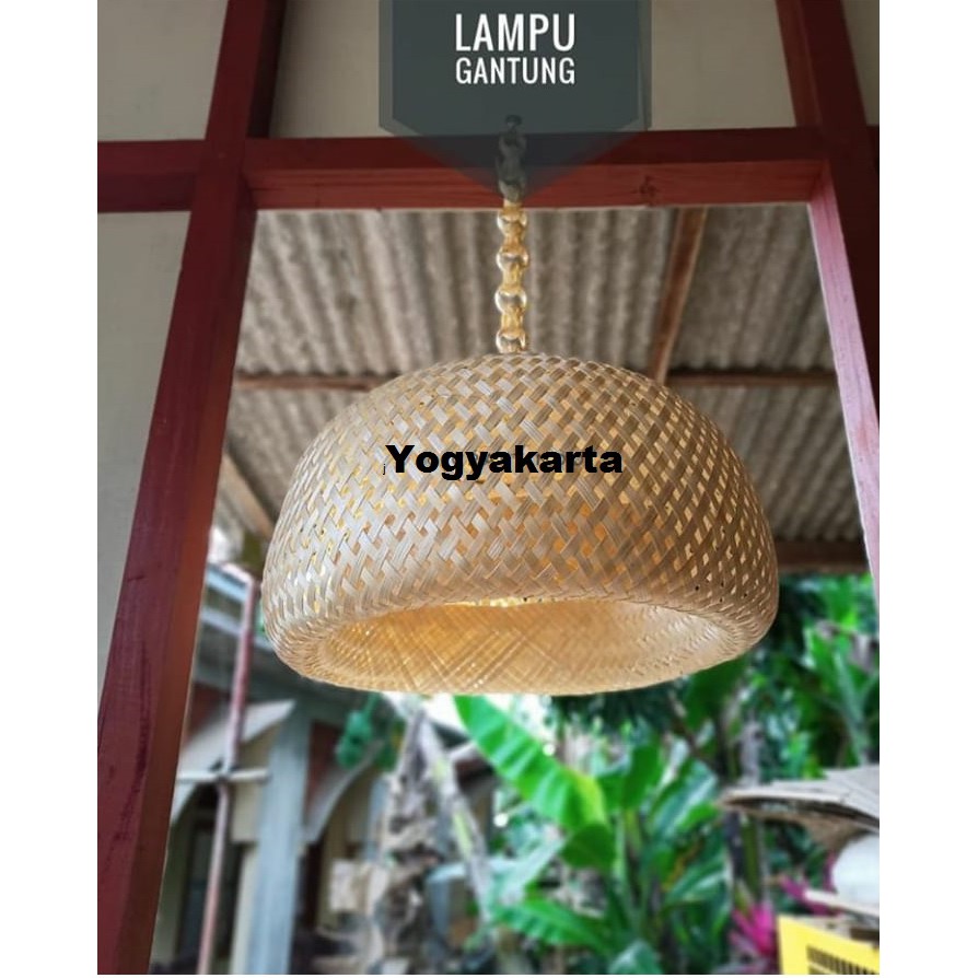 Jual Kap Lampu Bambu Mangkok Murah Shopee Indonesia