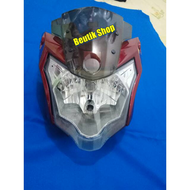 Jual Kedok Headlamp Lampu Depan Reflektor Vixion New Advance Nva Merah