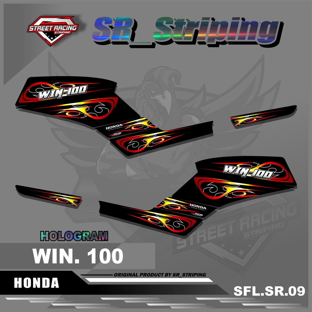 Jual Striping Hologram Win 100 Sticker Striping Hologram Variasi List