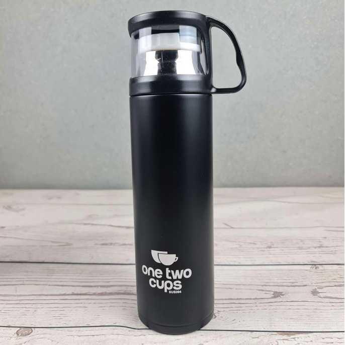 Jual One Two Cups Botol Minum Stainless Steel Thermos With Cup Head