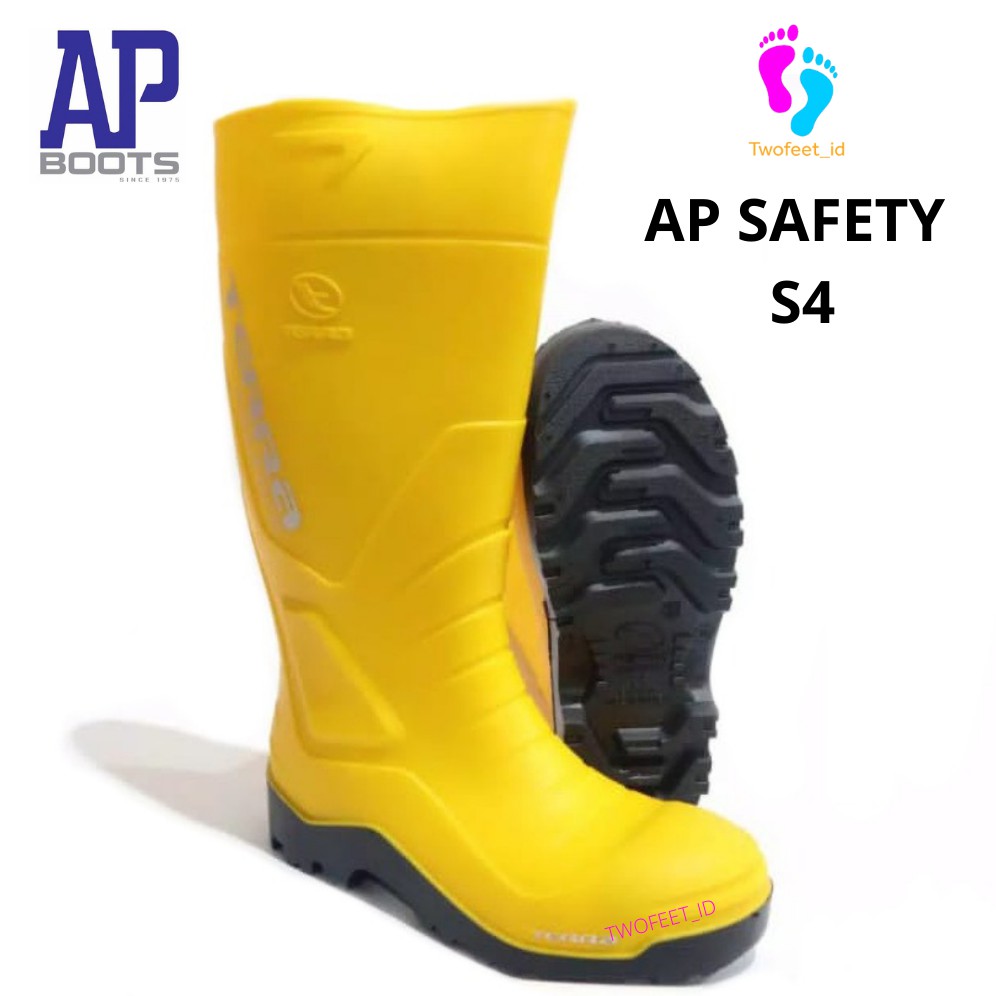 Jual AP TERRA SAFETY S4 39 43 YELLOW SEPATU BOOT SAFETY KARET AP