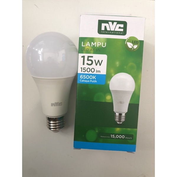 Jual Lampu LED NVC 15W 6500k Warna Putih 15w Bohlam LED 15W Shopee