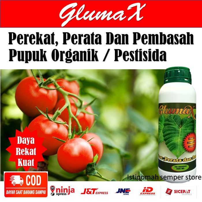 Jual Obat Tanaman GLUMAX Perekat Perata Dan Pembasah Pupuk Organik