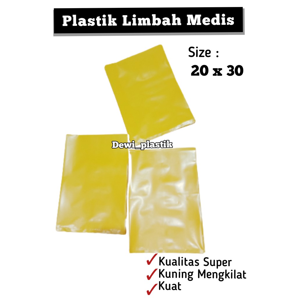 Jual Plastik Sampah Kuning Medis Uk 20 X 30 Isi 25 Pcs Indonesia