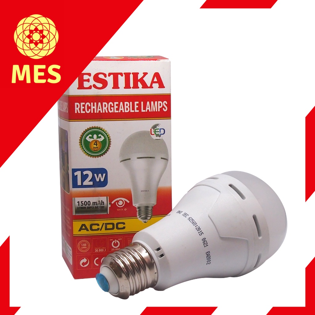 Jual LAMPU LED ESTIKA RECHARGERABLE 23w 2500mAh Shopee Indonesia