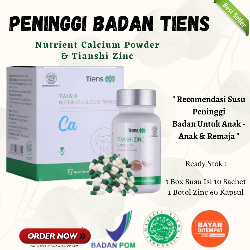 Jual Bisa Cod Instant Peninggi Badan Tiens Original Paket Susu Nhcp