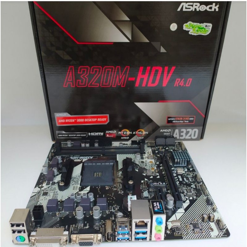 Jual MAINBOARD ASROCK A320M HDV R4 0 AM4 DDR4 SATA 3 Shopee