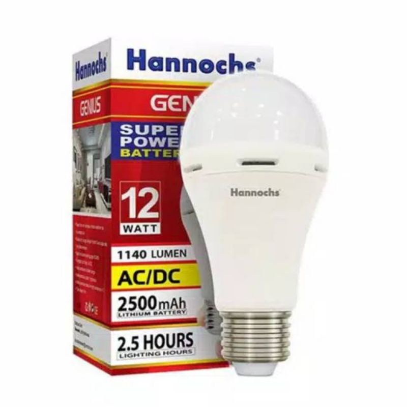 Jual Lampu Led Emergency Hannochs Genius 12 Watt Shopee Indonesia