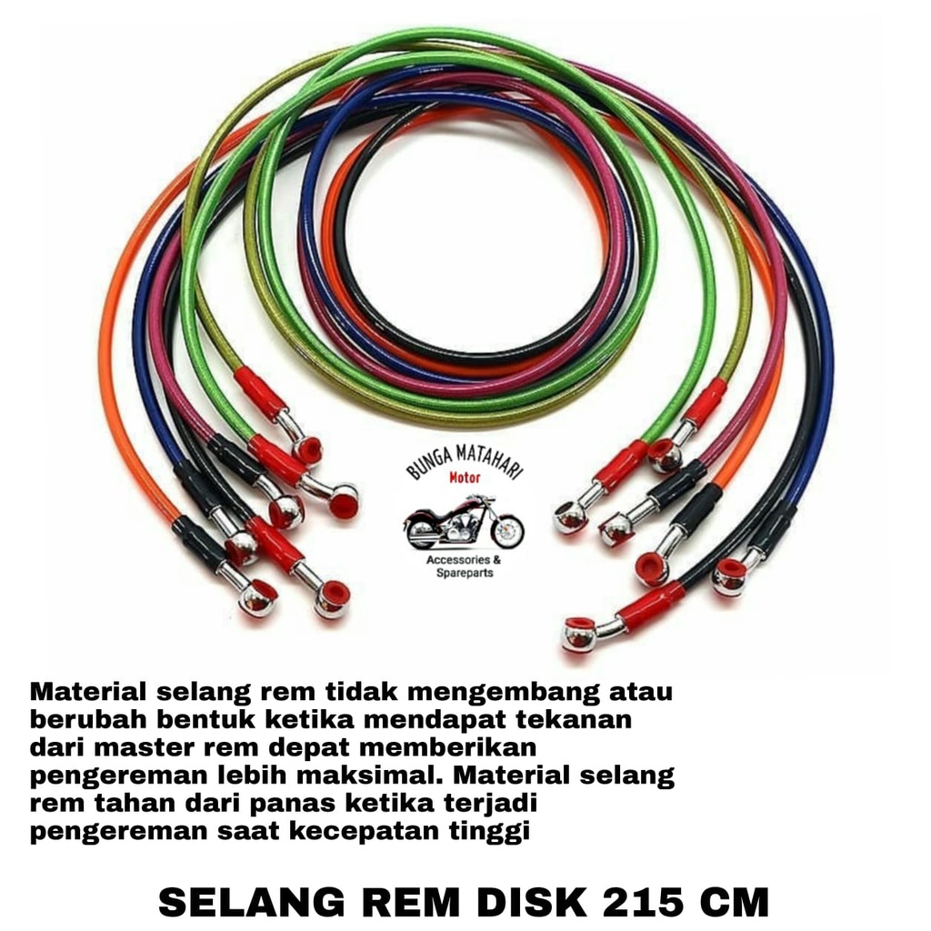 Jual Kabel Selang Rem Disc Cakram Scarlet Ukuran Cm Shopee Indonesia