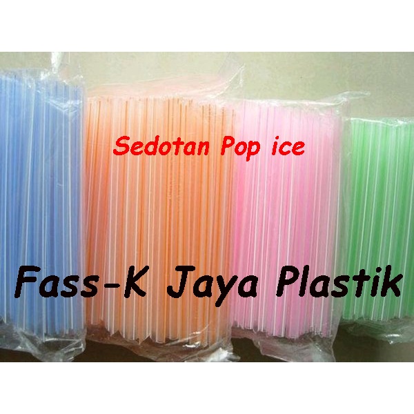 Jual Sedotan Pop Ice 8mm Es Campur Es Jus Bubble Drink Ukuran 8 Mm