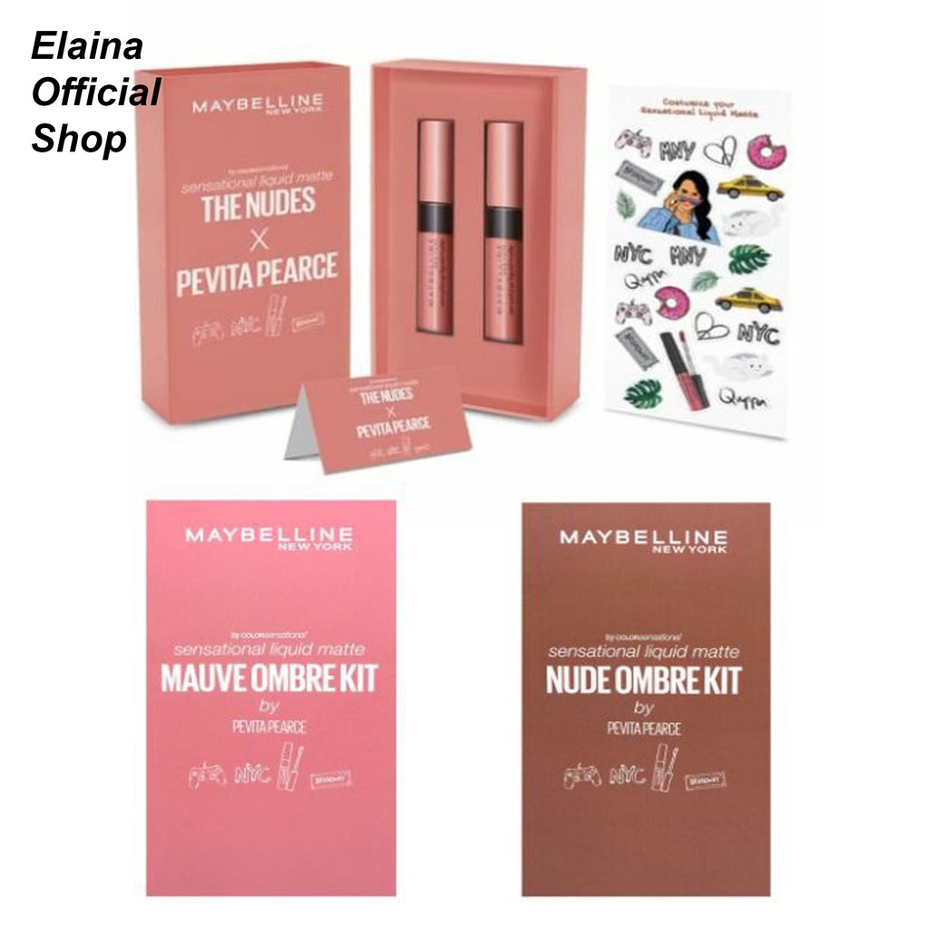 Jual Maybelline Sensational Liquid Matte The Nudes X Nude Ombre Kit