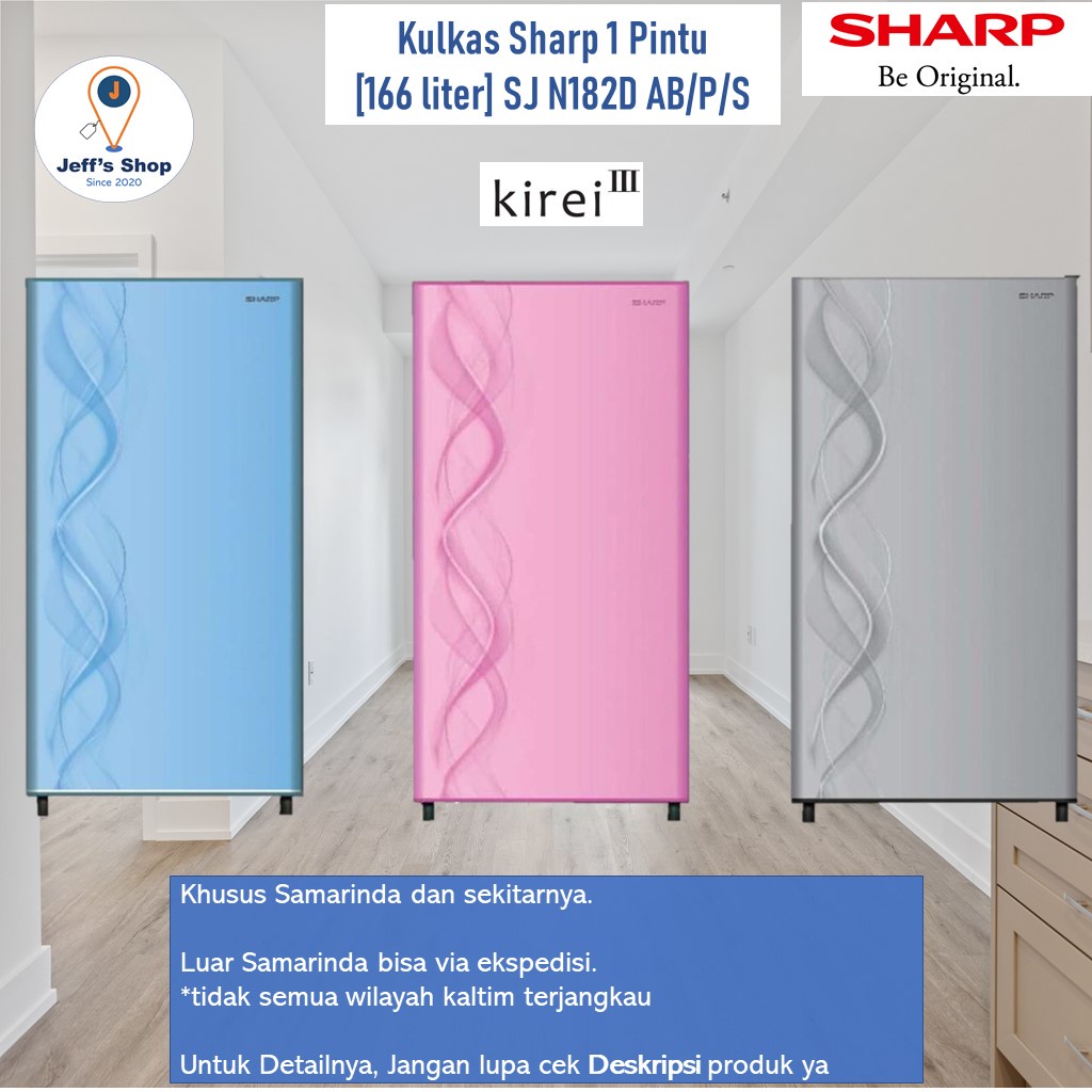 Jual Kulkas Sharp Pintu Liter Kirei Iii Series Sj N D Ab Ap