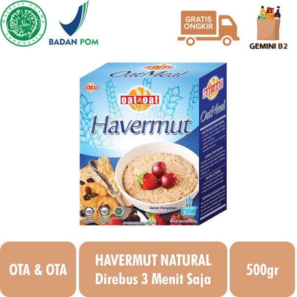 Jual Ota Ota Oatmeal Havermut Havermout Natural Gr Shopee