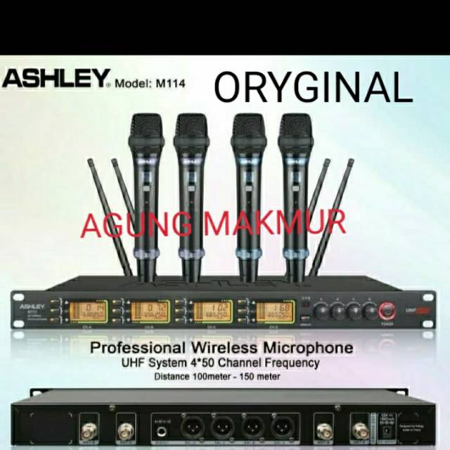 Jual MIC WIRELESS ASHLEY M114 ORYGINAL Shopee Indonesia