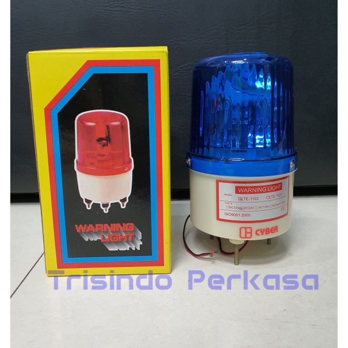 Jual Rotary Lamp Warning Light Lte Dc V Biru Shopee