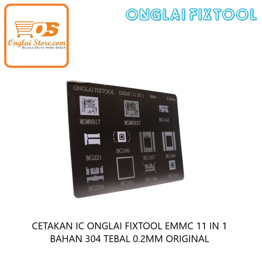 Jual Cetakan Ic Onglai Fixtool Emmc In Bahan Tebal Mm