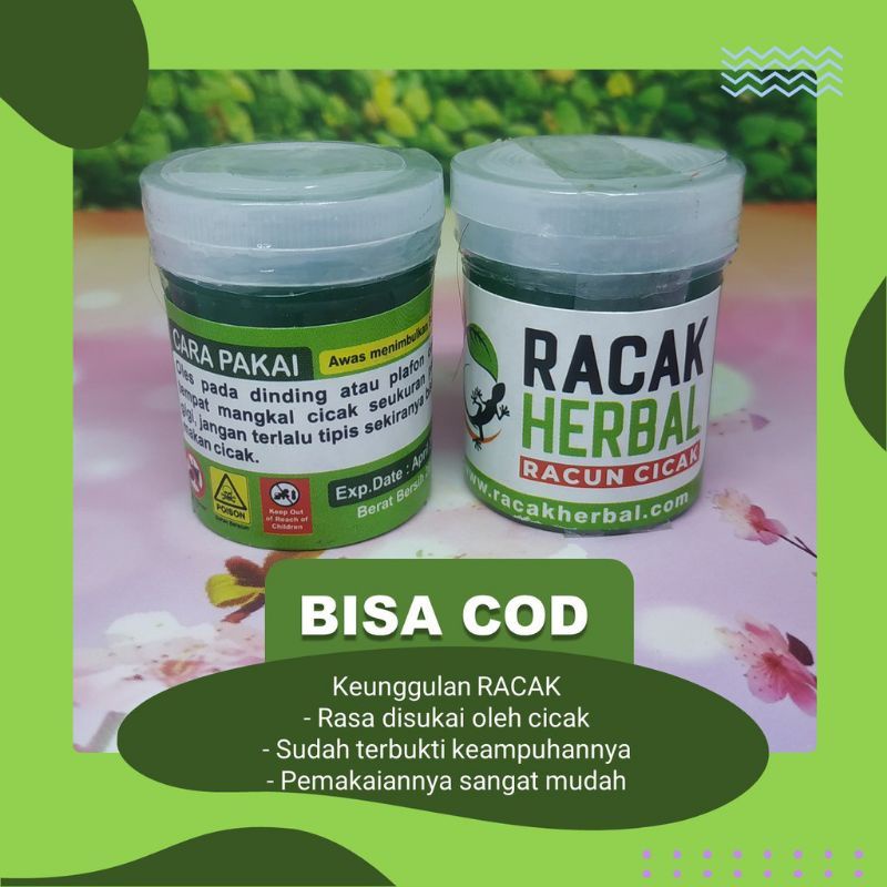 Jual Racun Cicak Racak Herbal Pembasmi Cicak Ampuh 20 G Indonesia